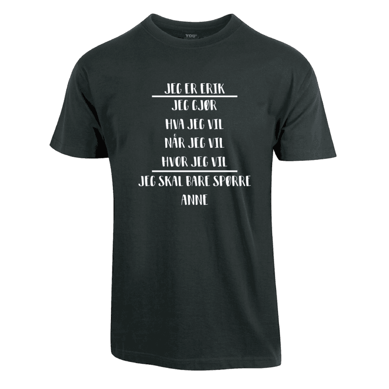 Skal spørre T-skjorte