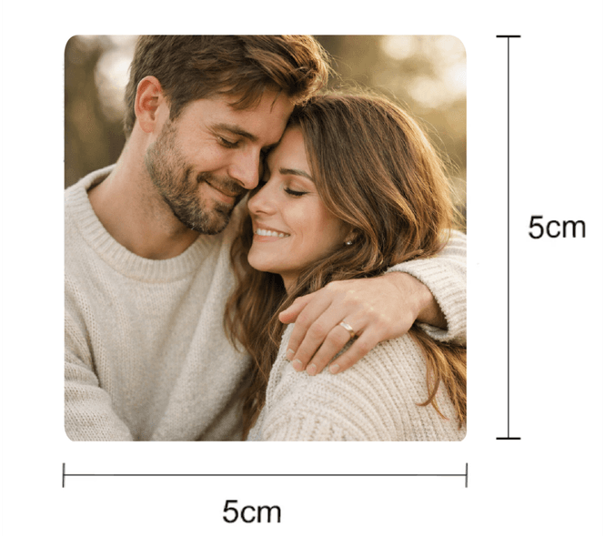 Hovedbilde Magnet med eget bilde 5x5cm