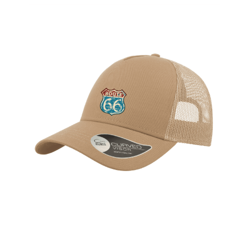 Route 66 Trucker Caps Sand