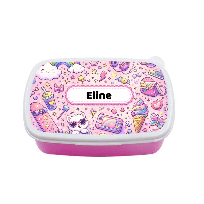 Hovedbilde Rosa Matboks med Navn