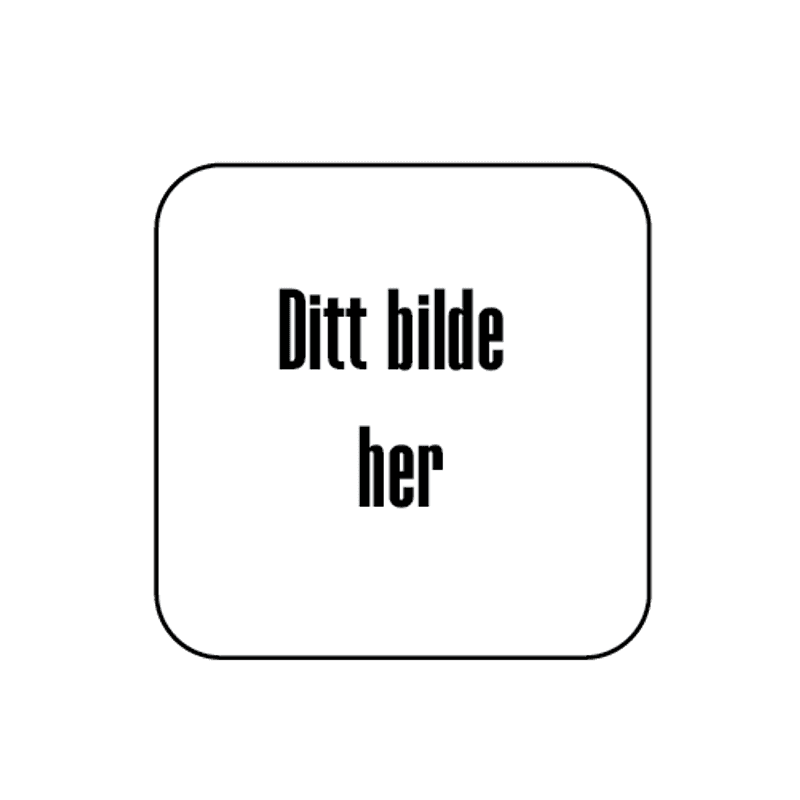 Ditt Bilde Firkantet Glassbrikke