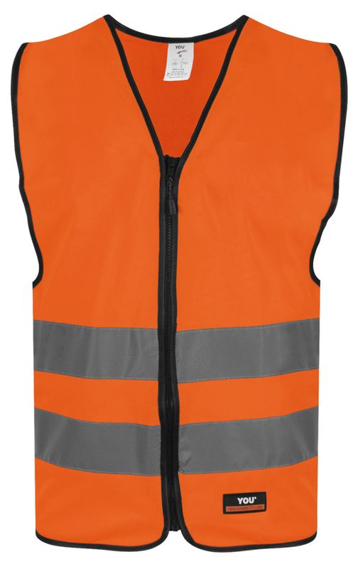 Refleksvest med navn flere farger