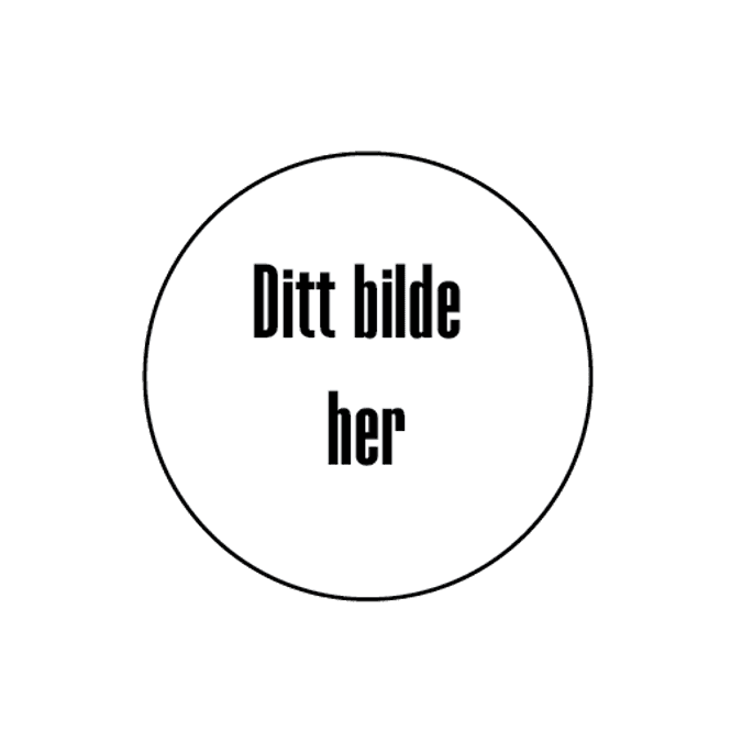 Hovedbilde Ditt Bilde Rund Glassbrikke