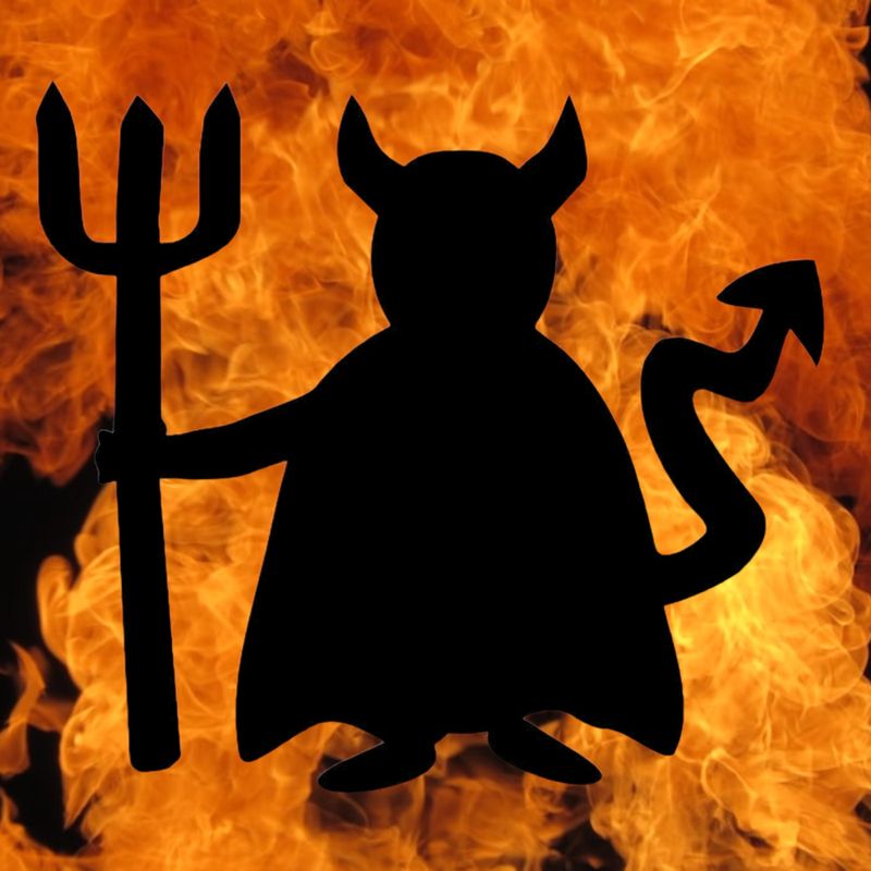 Burning Devil Glassbrikke