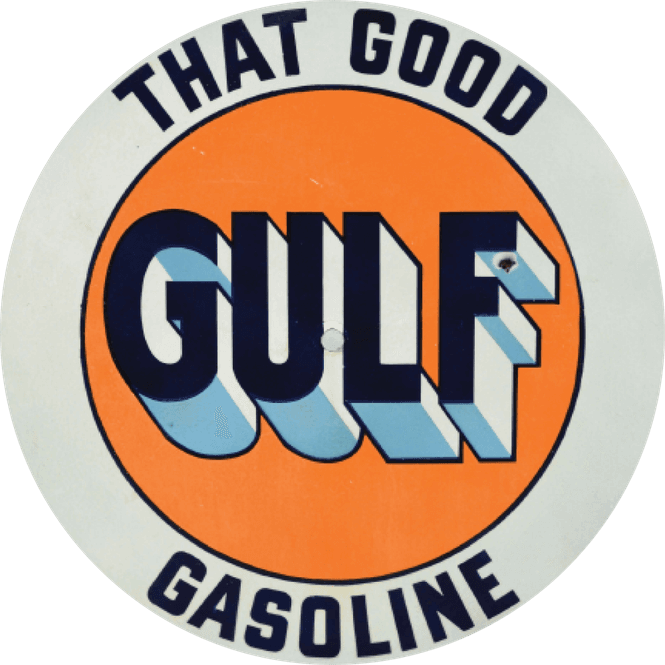 Hovedbilde Gulf Gasoline Glassbrikke